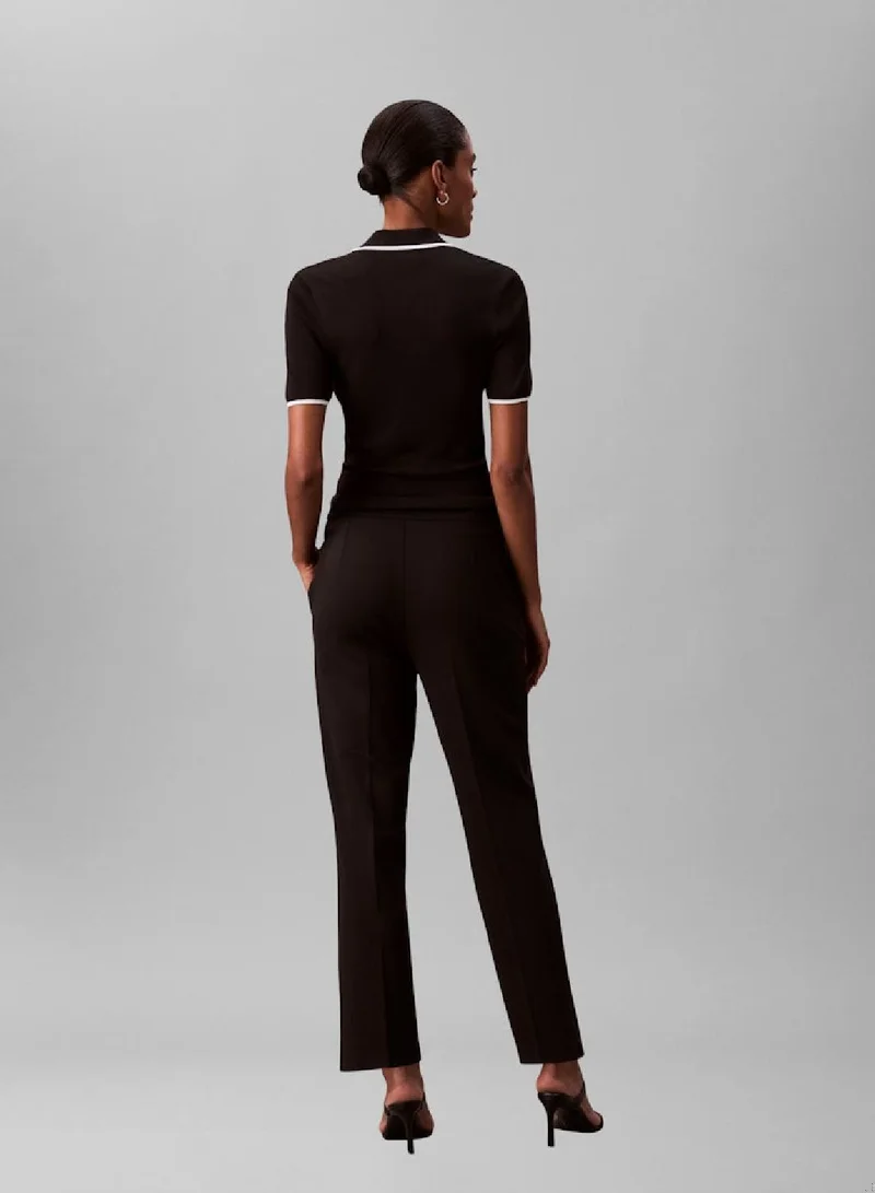 CALVIN KLEIN Ponte Cropped Straight Pants